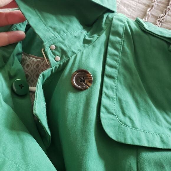 BANANA Republic green peacoat lined jacket size‎ XS - Picture 6 of 14